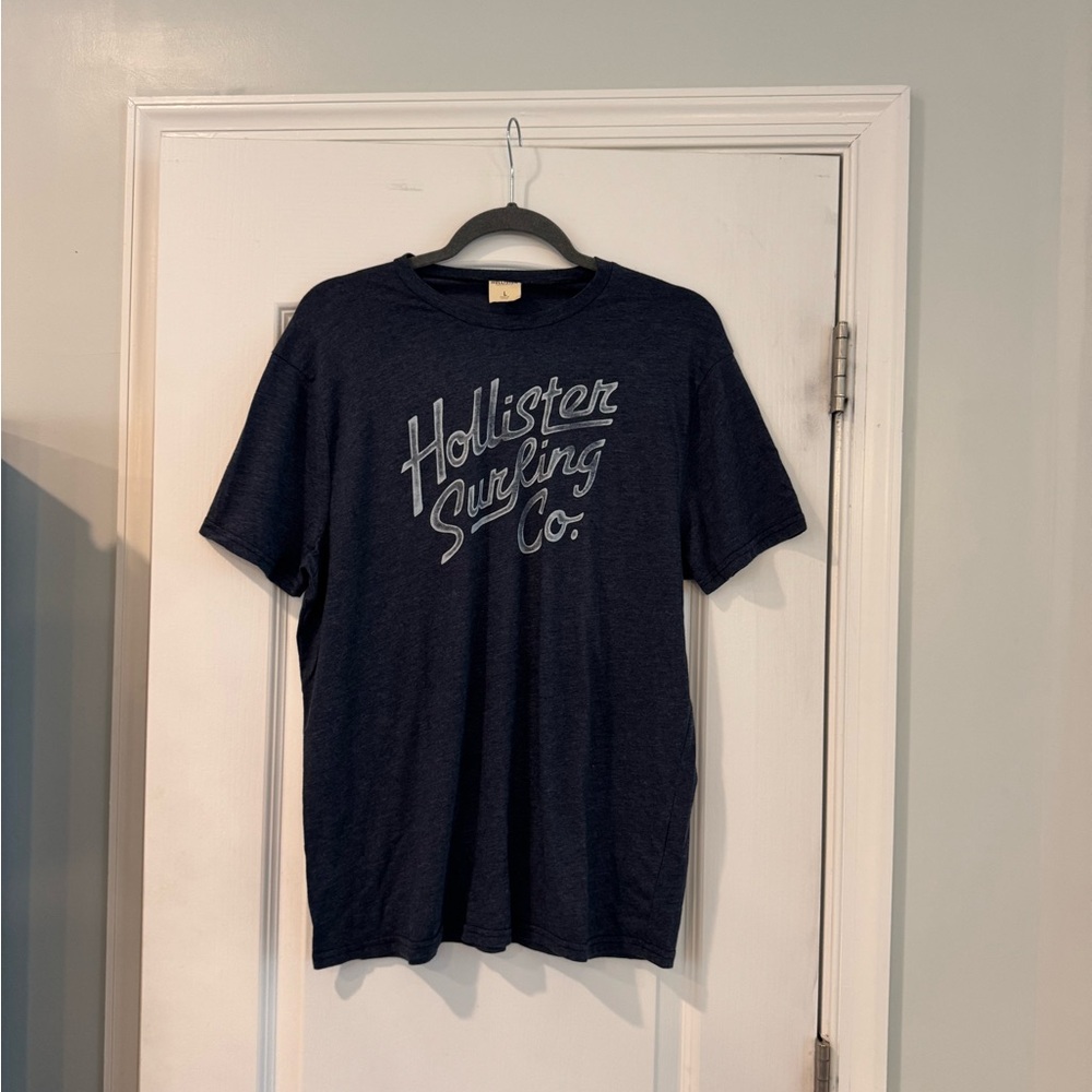 Hollister Dark Blue Crew Neck Tee